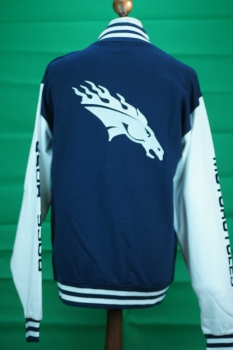 College Jacket Solo Horse Navy White
